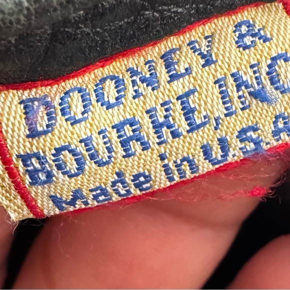 Vintage Dooney & Bourke Leather Buckle Zip Top Black Brown Crossbody Bag 9x7x4 - Picture 13 of 15